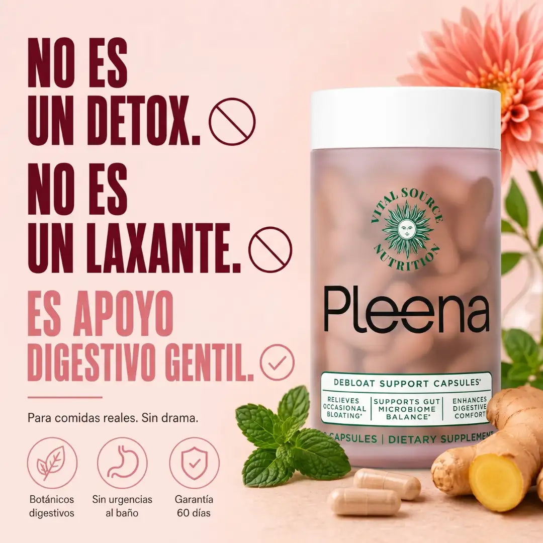 Pleena™ Apoyo Digestivo Diario para Menos Hinchazón y Pesadez
